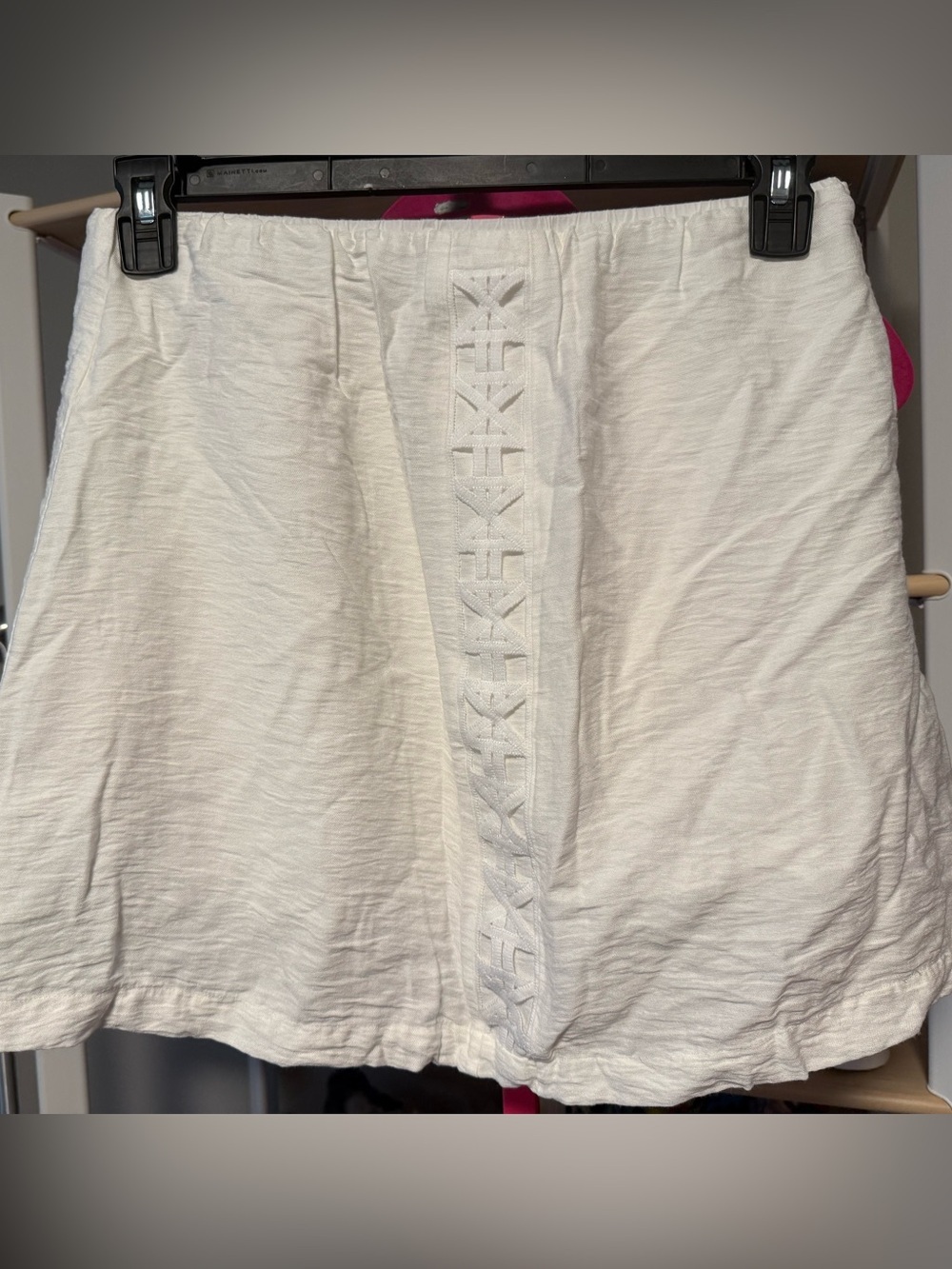 Mon Renn White Mini Skirt 🤍 | Size Medium | Lined | Flowy & Chic